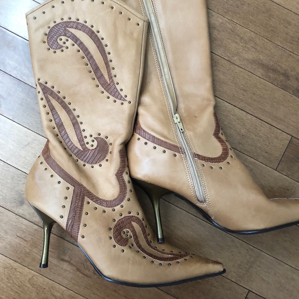 Aldo High Heel Zipper Boots Size 39 - (approx 8 - 8.5)
